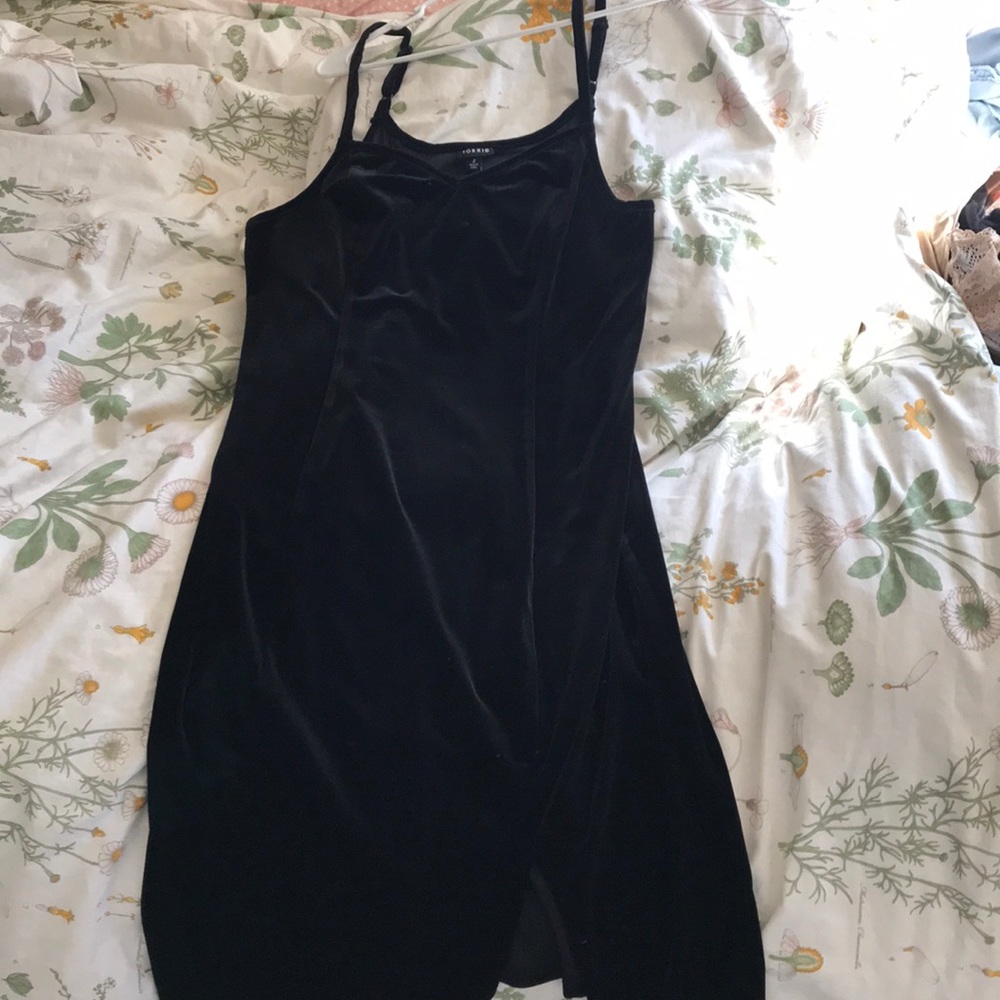 Torrid Black Velvet Bodycon dress